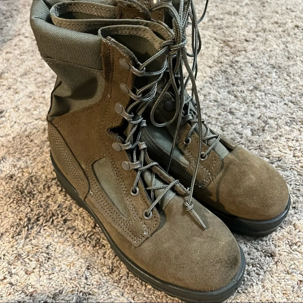 Belleville 600 Sage Green Combat Boots Size 6 - Picture 1 of 14